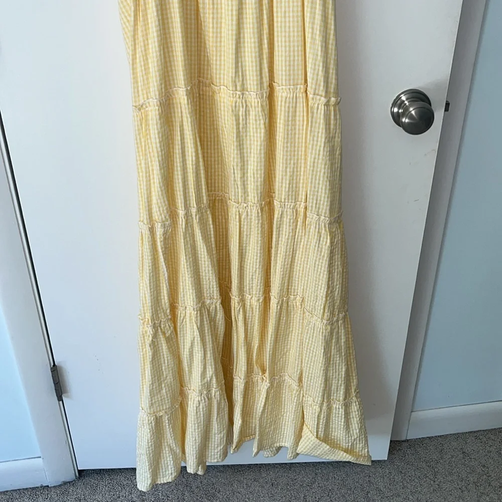 Jessica Simpson ruffled Yellow Gingham Dress - Picture 6 of 6